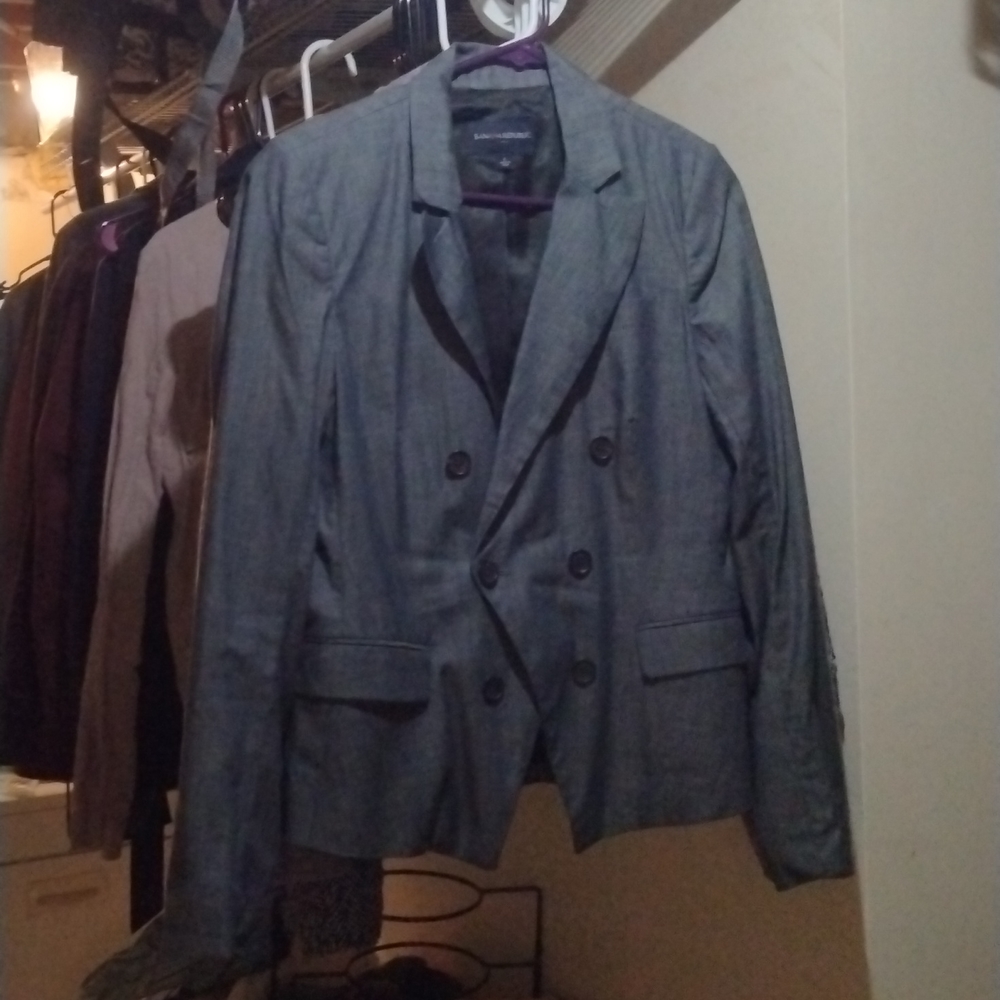 Banana Republic denim navy blue blazer size 8